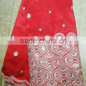 2015 Latest Fashion Lace Wedding Raw Silk George Lace Dresses thumbnail-2
