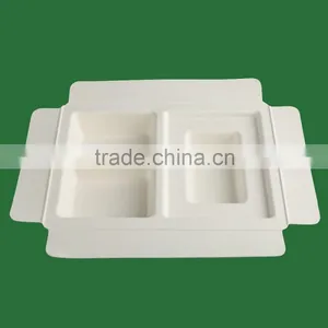 New Hot Sales SGS Sustainable Paper Pulp Packaging,unbleached Insert Pulp Moulding Packaging thumbnail-2