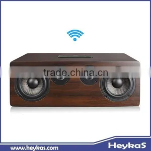 USB HDD Music Play Stereo Wooden HiFi Speaker With WiFi Router thumbnail-2