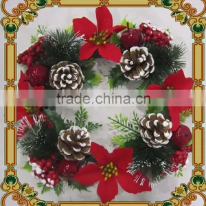 Gold Artificial Pine Needle Wreath/Door Wreath thumbnail-4