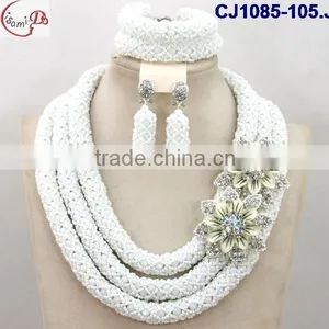 CJ1085 White Fashion and Newest Designed Ghigh Quality Material Beads Jewelry thumbnail-2
