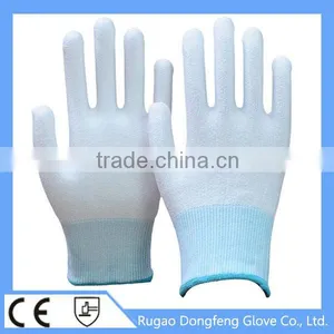 High Quality White Nylon Gloves Seamless Knit Hand Protection thumbnail-6