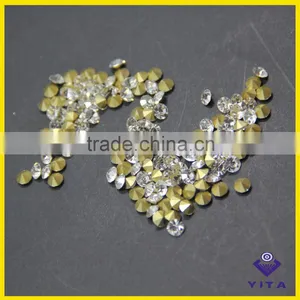 Sale Round Shape Clear White Crystal Rhinestone for Shoes All Category thumbnail-2