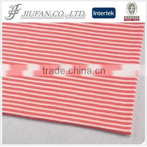 Jiufan Textile Red White Stripe Fabric for Knitted Skirt thumbnail-1