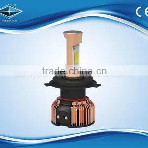 H4 H13 H16 9005 9006 COB Chips Golden Decoration Head Light 24 W thumbnail-1
