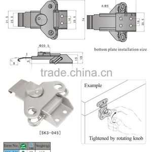 SK3-045 Made in China Toggle Latch Adjustable Draw Latch thumbnail-2