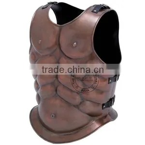 COPPER ANTIQUE GREEK MUSCLE ARMOR - COLLECTIBLE REPLICA ARMOUR - LARP GIFT thumbnail-1