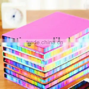 Customized Notebooks High Quality PU Cover,Color Edge Notebook Notebook Diary With Foil Printing, Free Shipping thumbnail-3