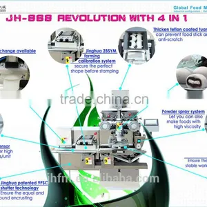 Made in China JH-868 Automatic Double Colours Cookie Encrusting Machine thumbnail-4