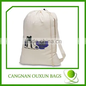 Wholesale Natural Cotton Drawstring Laundry Bag thumbnail-1