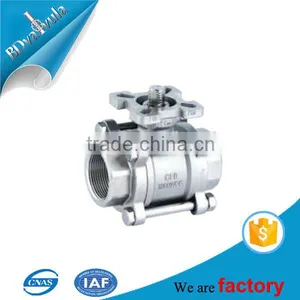 1/2 3/4 1 2 3 4 Inch 3pcs Ss304 Ss316 Full Bore Socket Weld Ball Valve thumbnail-2