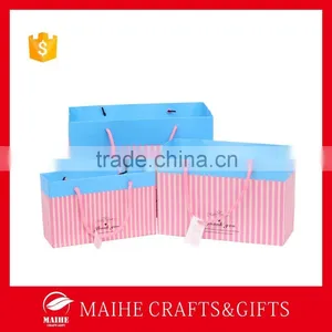 Pinstripe Paper Gift Bag thumbnail-1