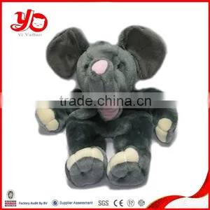 Unstuffed Plush Animals Hand Puppets, Plush Elephant Puppet Toy thumbnail-3