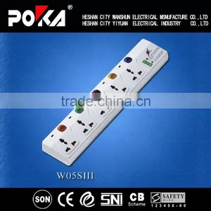 13A Extension Universal Socket Gator Grip With Surge Protector thumbnail-1