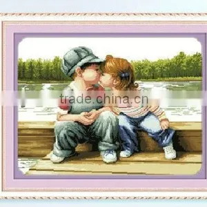 3D 5D Newest Cross Stitch Set for DIY Home Decoration WITH AIDA FABRIC AND COTTON THREAD thumbnail-1