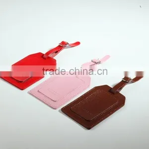 Custom Made Debossed Logo Leather Luggage Tag/high Quality pu Leather Luggage Tag/leather Luggage Tag Quality Choice thumbnail-3