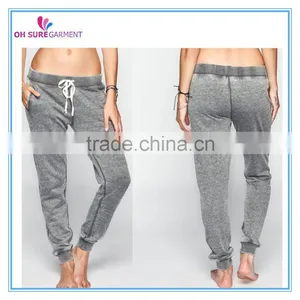 100% Cotton Frech Terry or Fleece Acid Washed Jogger Pants for Women thumbnail-1