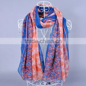 Women Fashion Bohemia Pattern Scarf Voile Scarves 180*90 Pashmina thumbnail-1