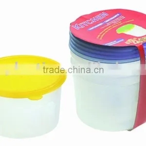 4pcs Plastic Container Set,plastic Lunch Box thumbnail-1