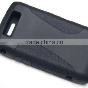 Silicon Cover for BlackBerry 9700 With Leather Style thumbnail-1