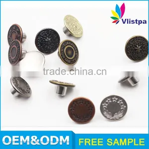 Fashion Style Metal Jeans Buttons For Jackets thumbnail-2