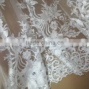 2015 African Embroidery French Lace With Beads for Ball Gown/Wedding Dress Fabric thumbnail-6