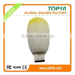 China Wholesale Bulk 2gb 4gb 8gb Cute PVC Cabbage Pendrive thumbnail-3