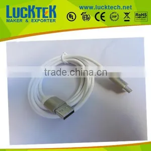 8pin to USB Cable,metal Phone5 Cable.metal Shell,white,high Quality thumbnail-1