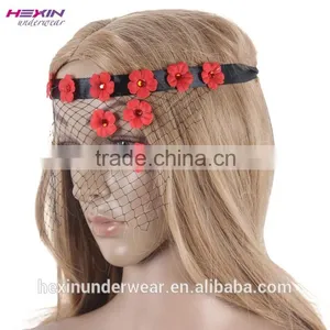 Low Price Mesh Design Women Elegant Mini Masquerade Mask thumbnail-5