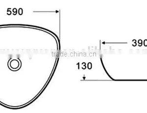 Chaozhou Ceramic Art Basin Washing Basins Porcelain Shining Bathroom Cabinet Sink Drain Y122 thumbnail-2