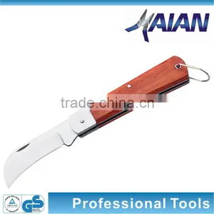 Stainless Steel Electrician's Knife With Wooden Handle or Plastic Handle thumbnail-2
