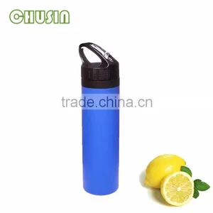 Outdoors Water Bottle Food Grade Silicone Water Bottle With Handle and Straw thumbnail-1