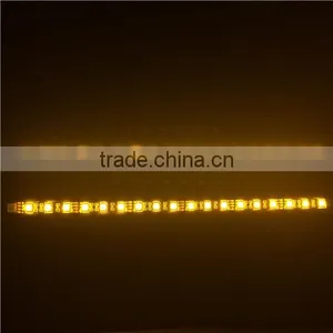 2 High Visibility LED Motorcycle Turn Signals Flexible Strip Blinker Directions thumbnail-1