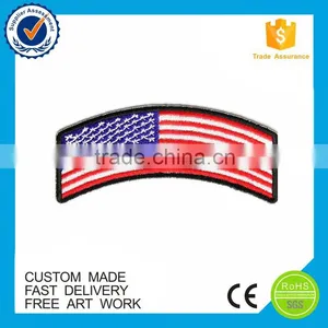 High Quality Custom American Flag Embroidered Patches thumbnail-2