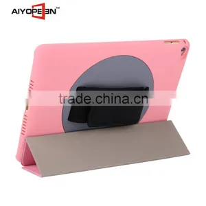 Manufactory Fabrication High Quality 360 Degree Hand Rotation Rubber PC Hard Case for Ipad Air2 With Nine Colors thumbnail-5