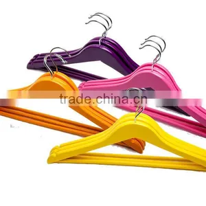 Colorful Wooden Suit Hanger thumbnail-1