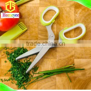 Cutting Easy to Clean Best Quality Multipurpose Herb Scissors 5 Blade Stainless Steel thumbnail-2