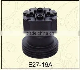 Plastic Narrow Waist Lamp Holder E27-16A thumbnail-1