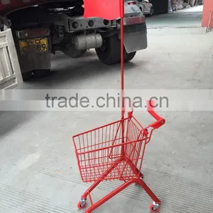 With Plastic Flag European Children Shopping Trolley thumbnail-1