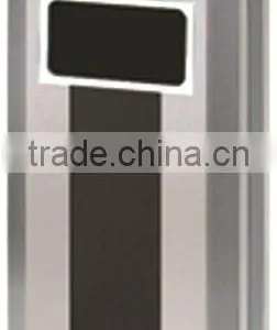 Stainless Steel Print Coating Diamond Shape Waste Bin C/w Ashtray Top thumbnail-1