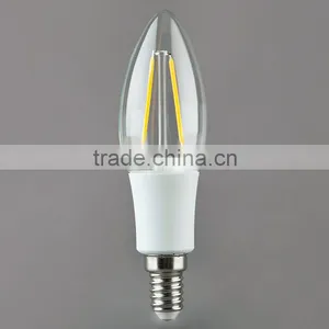 Haining Candle Light Vintage Led Filament Bulb C35 2w Color Plastic Light Source 2W E14 110V thumbnail-2
