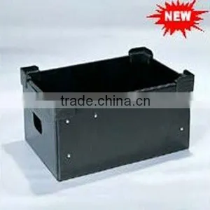 Stackable Black Corrugated Plastic Esd Tray thumbnail-1