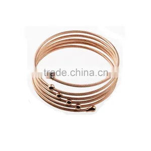 Stainless Steel Multiple Bangle Bracelet For Women thumbnail-1