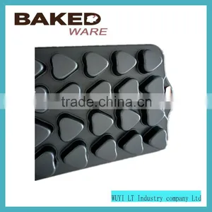 Carbon Steel 24 Cups Non-stick Muffin Cake Mold Baking Pan With Handle thumbnail-1