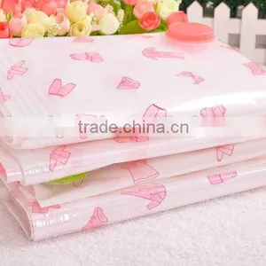 2014 New Small Space Saver Printed Vacuum Storage Bags 50cm*70cm for Clothes Blankets thumbnail-3