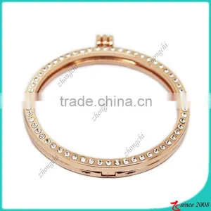 60MM*55MM Zinc Alloy Gold Changeable DIY Coin Locket thumbnail-4