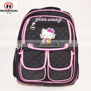 3D Cartoon Characters Multi-compartments Kids Hello Kittly Series School Bag thumbnail-1