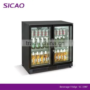 208L Two Glass Door Beverage Display Cooler for Beer thumbnail-1