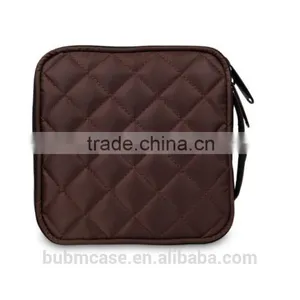 Fashion Coffee 32 Capacity PVC Fabric DVD Case CD Holder Personalized cd Case Multi Disc Dvd Cases thumbnail-3