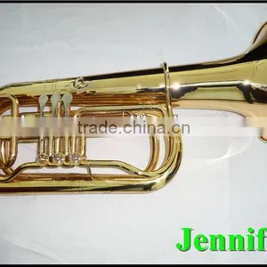 Gold Lacquer 3 Valves Rotary Tuba(551G) thumbnail-1